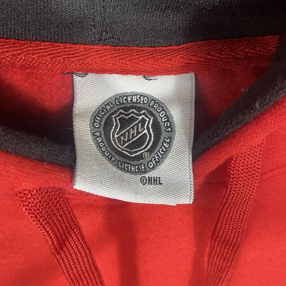 NHL Chicago Blackhawks Mens Red Pullover Hoodie Size L - Picture 4 of 9